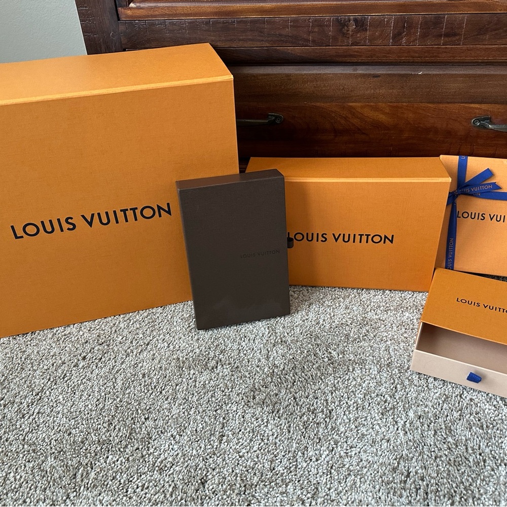 Louis Vuitton boxes. Different shapes and sizes